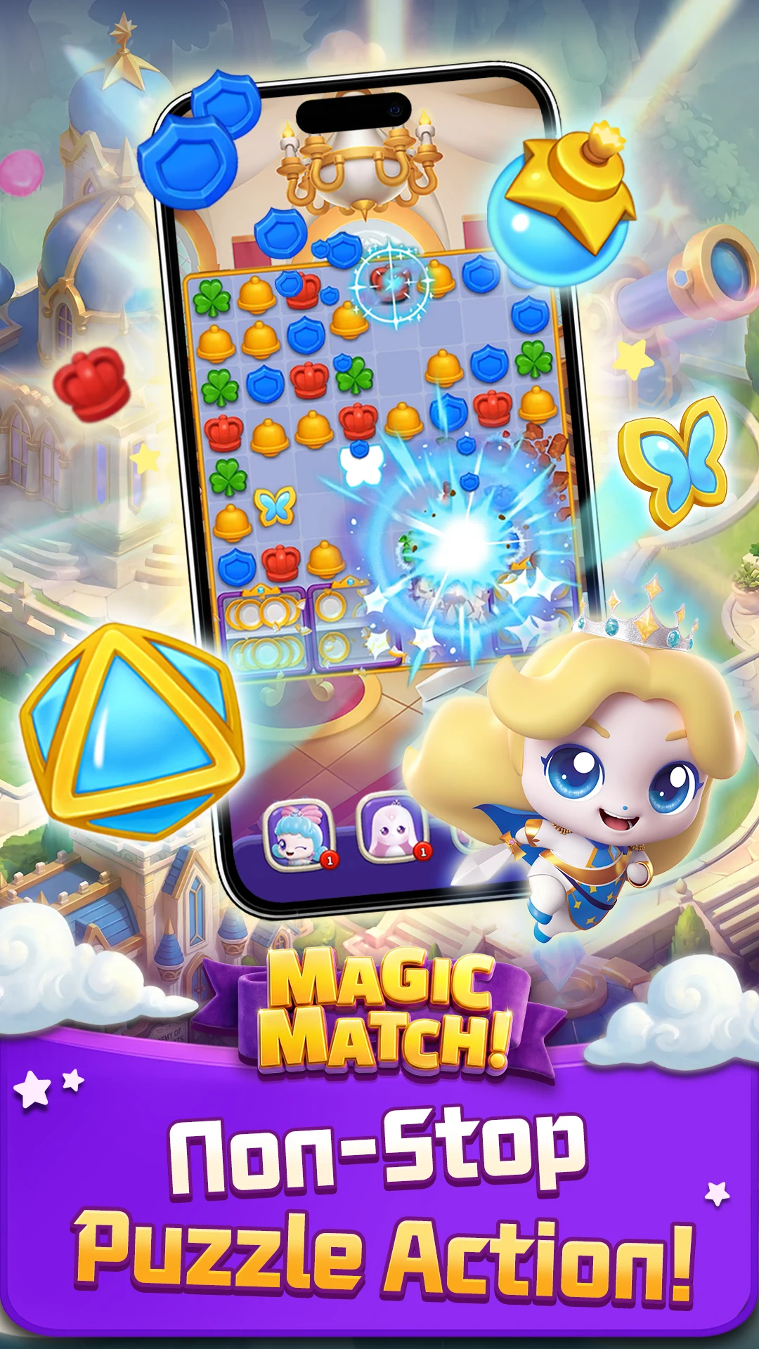 Teenieping Magic Match screenshot