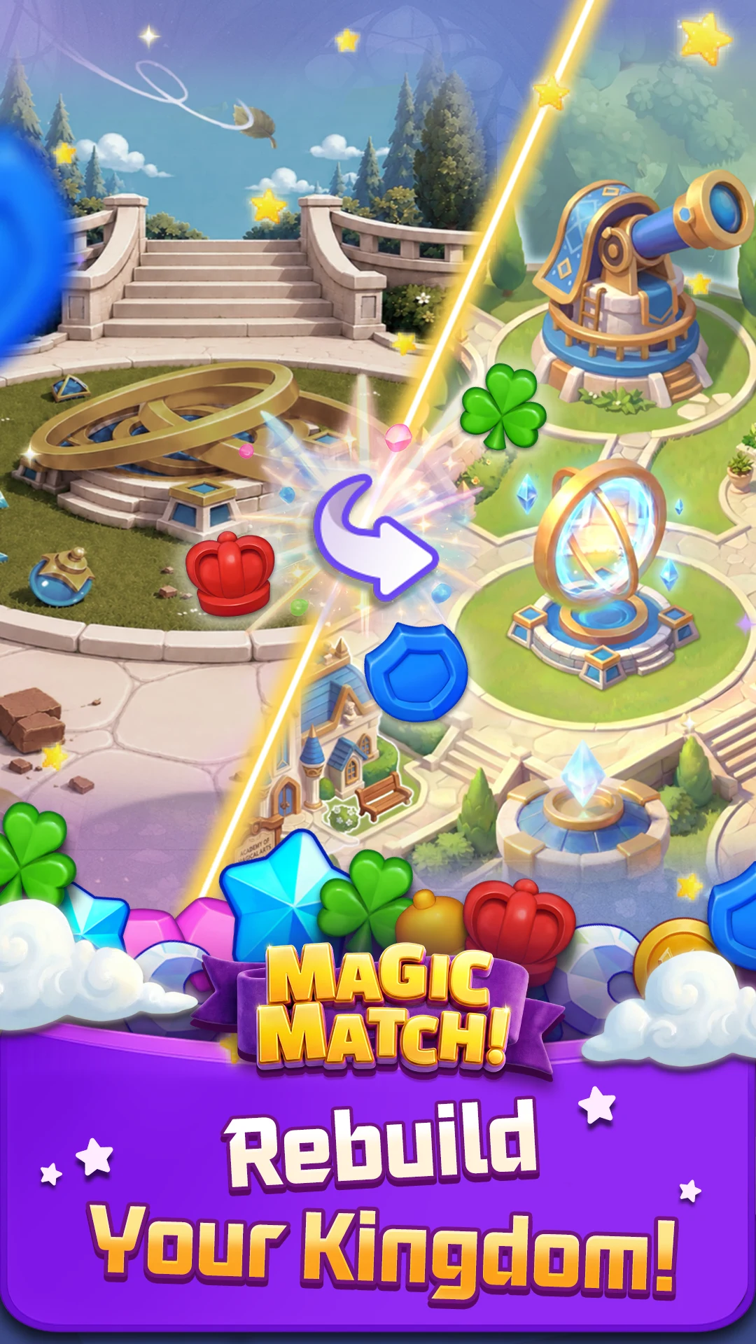 Teenieping Magic Match screenshot